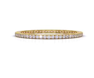 IGI Certified 18 Ct Lab Grown Diamond Bangle Pulsera Diseño elegante para ocasiones nupciales y especiales - Product Image 1