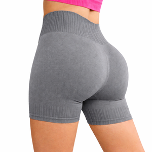 Pantalones Cortos Deportivos para Mujer, Pantalones Cortos de Compresión sin Costuras, Pantalones Cortos de Yoga, Cintura Alta, Ropa Deportiva - Product Image 1