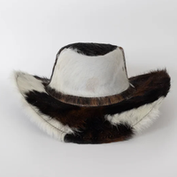 Sombrero Fedora de Cuero Artificial de Alta Calidad para Hombre, Talla Grande, Fácil de Usar, Estilo Formal, Uso en Exteriores, Colores Personalizables, 3D