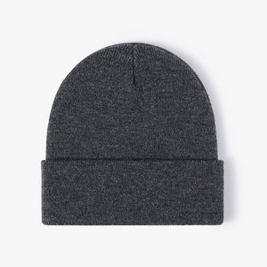 Custom Logo Knit Beanie <b>Hats</b> <b>Winter</b> Styles For Merch And Startup Brands - Product Image 2