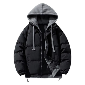 Hombres moda impermeable cremallera estampado Puffer chaqueta gruesa cálida invierno prendas de vestir exteriores OEM personalizado etiqueta privada fabricante Pakistán - Product Image 6