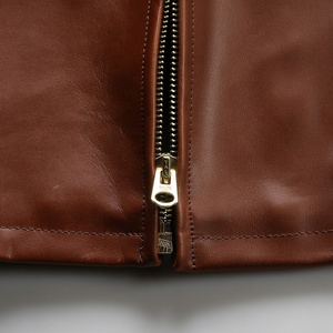 Chaqueta de Cuero Genuino para Hombre, Diseño Casual Americano de Alta Calidad, Impermeable, para Motociclismo, Color Marrón - Product Image 6