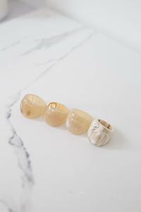 Buffalo Horn Ring Polished Party Ware Jewelry for Wedding Anniversary Hot <b>Sale</b> Color Natural Horn - Product Image 6