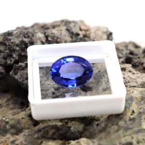 Tanzanite แท้จากภูเขา Kilimanjaro 10.25 CTS หินรูปไข่สีฟ้าเข้มอัญมณีแทนซาเน่หลวม Tanzanite APT สำหรับเครื่องประดับแหวน - Product Image 2