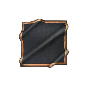 Printed Silk Square Scarf for Girls Black Designer Framed Accessory for Spring Summer - Product Image 1