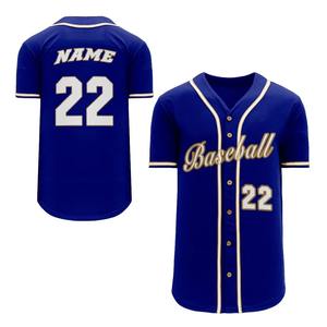 Camisetas de béisbol de softball personalizadas para hombre al por mayor, uniformes deportivos transpirables de secado rápido de poliéster 100%, Camisetas estampadas personalizadas - Product Image 4