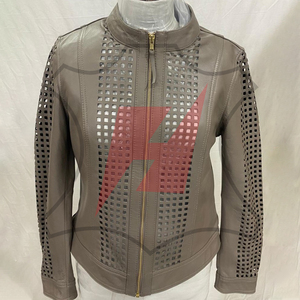 Veste en cuir véritable pour femmes de la plus haute qualité Meilleur fournisseur Mode haut de gamme Tissu respirant Vêtement d'extérieur décontracté - Product Image 1