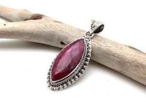 Joyería colgante clásica estilo bohemio para mujer, joyería de plata de ley 925, piedras preciosas de Rubí, colgante hecho a mano, regalo para el amor - Product Image 3