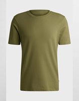 Service OEM T-shirt pour homme respirant et durable Noir uni 100% coton T-shirt pour homme
