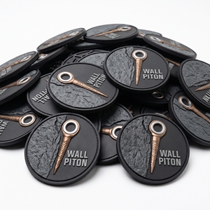 En gros : Patchs PVC courbés pour outils de forge, Badges pour outils de défilement, Emblèmes ronds en silicone pour vêtements de travail de métallurgie, Direct usine - Product Image 3