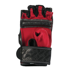 Custom Personalized Logo PU Leather MMA Kickboxing <b>Gloves</b> <b>Moisture</b> Wicking Hook Loop Closure Half Finger Design Unisex Adult - Product Image 6
