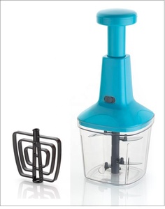 Keukenaccessoires Tool Multifunctionele Handtrek Mini Manuele Groentesnijder 4 Messen Groentehakselsnijder Keukengadgets - Product Image 1