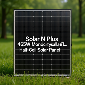 แผงโซลาร์เซลล์ Solar N Plus 465W โมโนคริสตัลไลน์ HJT แบบฮาล์ฟเซลล์ - Product Image 3