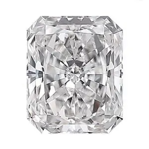 Kualitas tinggi 1.21CT bercahaya longgar CVD berlian E warna VS1 kemurnian Lab tumbuh berlian untuk perhiasan luar biasa simetris berlian HPHT