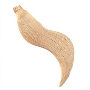 Kinky Curly Drawstring Ponytail Human <b>Hair</b> Extensions #18 Honey Blonde Body <b>Wave</b> Water <b>Wave</b> - Product Image 1