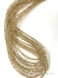 Cuentas de Cuarzo Herkimer de Color Amarillo Claro Natural de Calidad AAA, Recubiertas, Tamaño 2-3 mm - Product Image 4