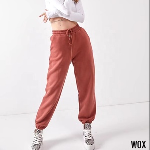 Servicio OEM personalizado de gran tamaño de algodón pesado para mujer básico nuevo Premium negro Jogger pantalón oferta al por mayor tendencia 2024 calidad - Product Image 3