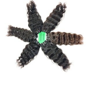 100% Extensions de cheveux humains vierges ondulés Remy non traités, vendeur de paquets indiens bruts à cuticules alignées sans produits chimiques - Product Image 2