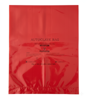 Sac à déchets médicaux à haute résistance GRV pour autoclavage, biodégradable, rouge, LDPE/PE, impression numérique jetable