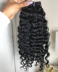 ผมเรมีลอนแบบธรรมชาติสำหรับใช้ใน100% ผมชาวอินเดียผมหยิกแบบคลื่นเดียวสำหรับผู้บริจาค - Product Image 1