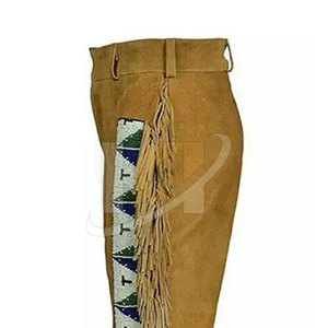 Pantalon en cuir suédé de luxe pour hommes Style moto coutures renforcées pantalon en cuir solide confort pour hommes - Product Image 6