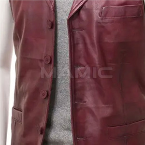 Nouveau gilet en cuir de vachette pour hommes nouvelle mode sur mesure en cuir véritable grande taille 2024 hommes gilet en cuir - Product Image 6