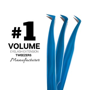 Pince à épiler professionnelle pour extension de cils avec logo personnalisé Outils de cils durables et légers pour une application de précision - Product Image 3