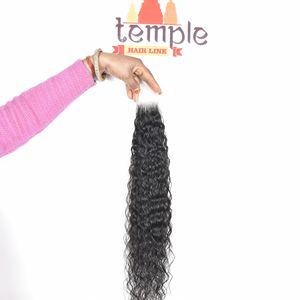 Extensiones de Cabello Humano Natural de Onda Profunda, Color Natural, Procesado en India, Sin Color, Doble Trama a Máquina, Venta al por Mayor - Product Image 2