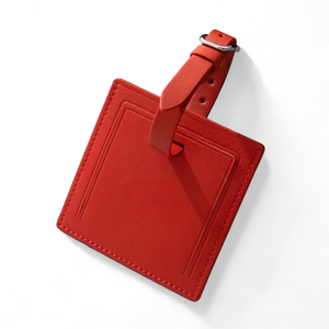 Étiquettes à bagages en similicuir personnalisables au laser, étiquettes nominatives personnalisées pour voyageurs, cadeaux de conception française FD0000044 Fournisseur - Product Image 1