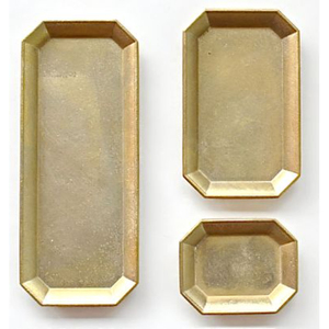 Luxury Brass Serving Trays In Gold Finished Oval Shape For Home And Hotels <b>Tabletop</b> Food Serving Trays With Designer Handle - Product Image 6