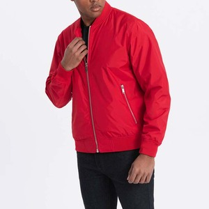 Custom Logo Manufacturer High Quality Trend Men's Bomber Jacket Custom Design OEM ODM Customized Color <b>Canvas</b> <b>Plain</b> Dyed - Product Image 2