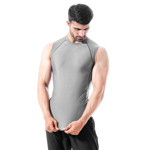 Gilet d'été pour hommes Gilet ample imprimé grande taille Gilet pour hommes Couleur solide Séchage rapide Respirant Sport T-shirt pour hommes Débardeur Gilet Gym - Product Image 5