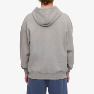 Vente en gros de sweats à capuche respirants sans ficelle pour hommes avec logo personnalisé design 345 g/m² - Product Image 6