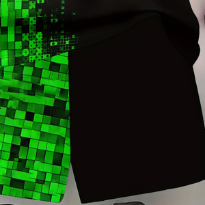 T-shirt et short pour garçons Coton Polyester sans couture Tissus confortables Été 2 pièces garçons Twin Sets Respirant - Product Image 6