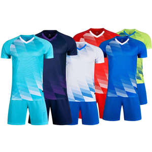 Conjunto de Camiseta y Pantalones Cortos de Fútbol Personalizados para Adultos, Impresión Digital de Alta Calidad, Secado Rápido para Ejercicio al Aire Libre, Nombre del Equipo Personalizado - Product Image 1