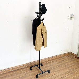 GQA68033 Porte-vêtements double niveau en acier sur pied pour armoire et cuisine, idéal pour sacs et chaussures - Product Image 3