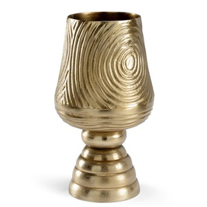 แจกันดอกไม้อลูมิเนียมชุบเงินรูปโกศสำหรับห้องนั่งเล่นกระถางต้นไม้แฟนซีสำหรับตกแต่งบ้านดีไซน์เป็นเอกลักษณ์ - Product Image 5