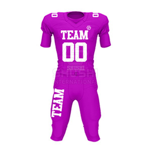 Uniforme de Fútbol Americano de Manga Corta, Transpirable, de Secado Rápido, Talla Grande, Personalizado y de Alta Calidad para Hombre, 100% Poliéster - Product Image 2