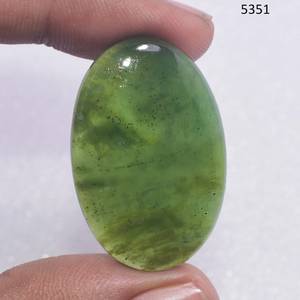 Cabujón de jade de nefrita natural, cabujones de piedras preciosas de Jade de nefrita verde, cabujón de Jade de nefrita suelta, fabricación de joyas, piedras a granel - Product Image 5