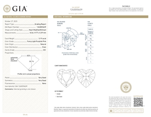 ประดับเพชรสีชมพูม่วงอ่อนแฟนซี3.19ดัดแปลงเป็นรูปหัวใจประดับเพชรทรงหลวมที่ผ่านการรับรองจากอินเดียเพื่อใช้เป็นเครื่องประดับ - Product Image 2