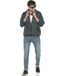 เสื้อแจ็กเก็ตสำหรับวิ่งของผู้ชายมีผ้ายืดคอตั้งโลโก้ด้านหน้าระบายอากาศได้ดีสำหรับฝึกซ้อมและกรีฑา - Product Image 6