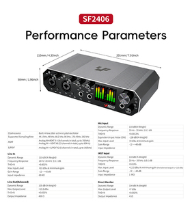 <span class=keywords><strong>Carte</strong></span> <span class=keywords><strong>Son</strong></span> Audio USB 4x4 <span class=keywords><strong>de</strong></span> Qualité Studio avec <span class=keywords><strong>MIDI</strong></span> In/Out, Entrée Optique, Mesure LCD, Gain Automatique et Anti-Clipping pour la Production Musicale - Product Image 5