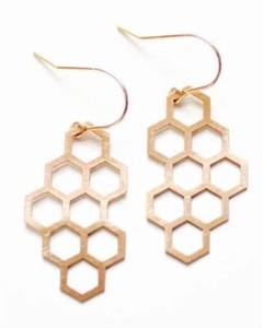 Pendiente de latón de alta calidad, pendiente de Metal de nuevo diseño chapado en oro para mujer para regalo, pendientes de Color dorado a la venta - Product Image 5