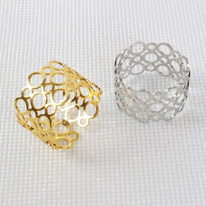Clip et anneau de serviette de décoration de table de mariage meilleure vente porte-serviettes en tissu en acier inoxydable boucle de serviette en tissu - Product Image 6