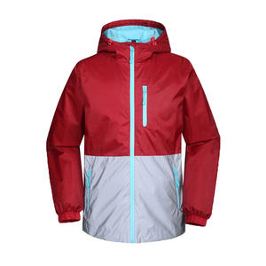 Veste imperméable pour hommes tendance OEM Veste d'extérieur pour sport Soft Shell avec capuche en toile Veste de course à pied Randonnée Veste de pluie coupe-vent - Product Image 1