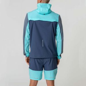 Ensemble d'été de haute qualité pour hommes, vêtements de sport à fermeture éclair, survêtements, coupe-vent léger, ensemble court pour hommes - Product Image 3