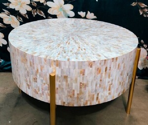 Mesa de Centro Ecológica con Incrustaciones de Madreperla Hecha a Mano con Diseño Nuevo, Soporte de Metal con Grosor Personalizado, Venta al por Mayor de Lujo en Vietnam - Product Image 4