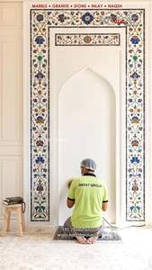 Mezquita Celestial Tallada a Mano en Mármol Blanco, Diseño Moderno para Interiores y Exteriores, Resistente a la Intemperie, Totalmente Personalizable, HAYAT INDUSTRIES - Product Image 4