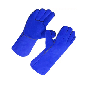 Guantes de soldadura de cuero personalizados Agregue su nombre o diseño Pedido a granel Soluciones rentables Guantes de cuero para hombres - Product Image 2