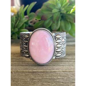 Alex Sanchez Women's Pink <b>Opal</b> & Sterling Silver Fashion Cuff <b>Bracelet</b> - Product Image 1
